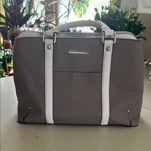 Steve Madden Gray and White Handbag